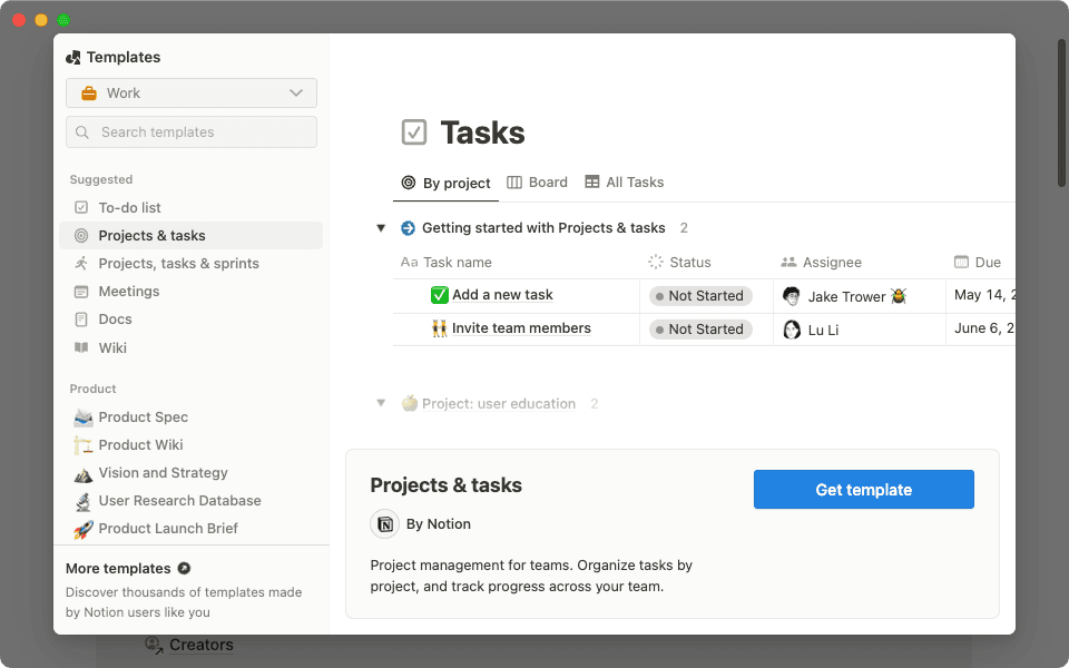應用程式內建範本庫